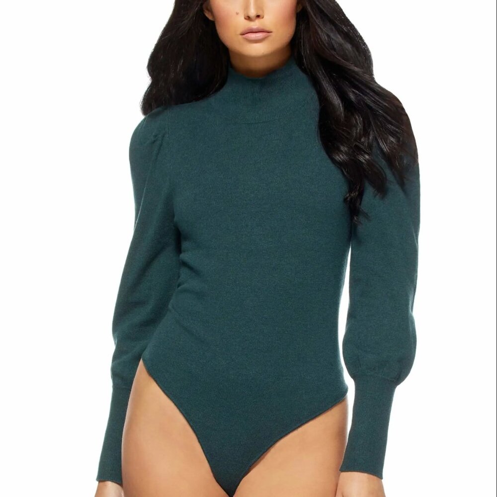 Green Sweater Bodysuit | Sofia Jeans by Sofia Vergara